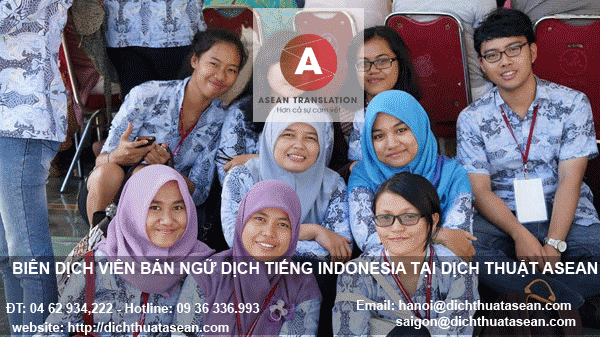 Dịch tiếng indonesia chuyên nghiệp chất lượng.
