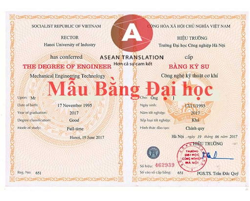 Dịch tiếng anh online được ưa chuộng nhất hiện nay 3 Dịch thuật mẫu bằng đại học