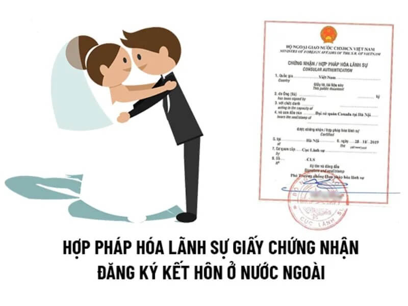 Hợp pháp hóa lãnh sự giấy đăng ký kết hôn nước ngoài để sử dụng tại Việt Nam