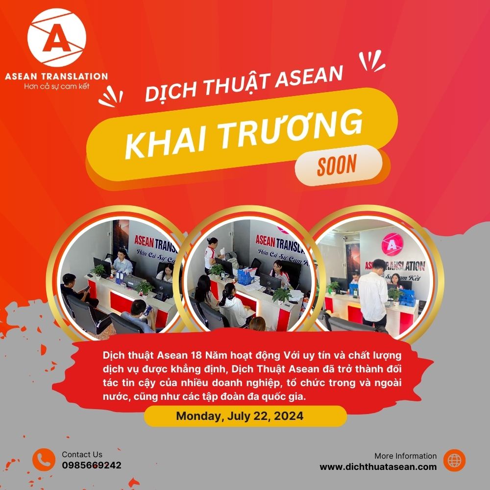 Khai trương văn phòng dịch thuật Asean số 60 Điện Biên Phủ, Quận 1, Tp Hồ Hồ Chí Minh 3 khai trương văn phòng dịch thuật công chứng Asean tại Quận 1 Hồ Chí Minh