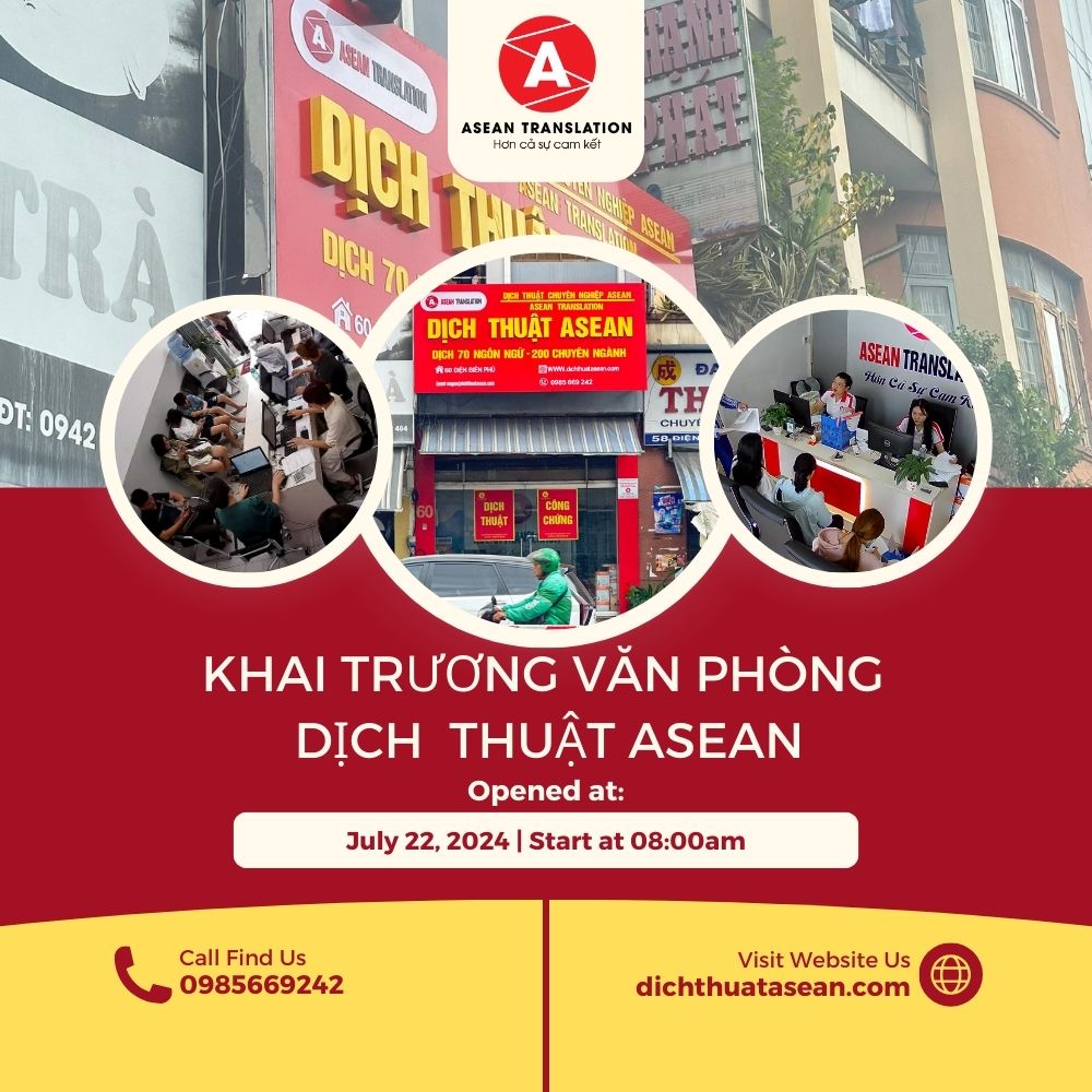 Khai trương văn phòng dịch thuật Asean số 60 Điện Biên Phủ, Quận 1, Tp Hồ Hồ Chí Minh 3 khai trương văn phòng dịch thuật công chứng Asean tại Quận 1 Hồ Chí Minh