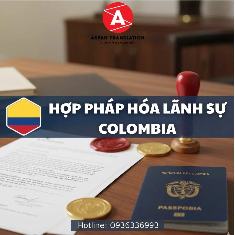 Hợp Pháp Hóa Lãnh Sự Colombia – Dịch Thuật Asean 4 Hợp pháp hóa lãnh sự giấy tờ Colombia – Dịch Thuật Asean cung cấp dịch vụ dịch thuật, công chứng, Apostille, hợp pháp hóa nhanh chóng, uy tín.