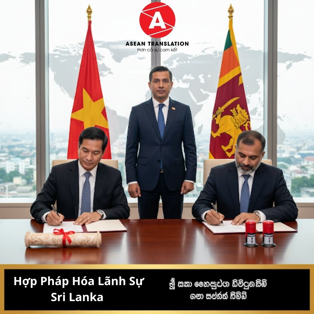 Hợp Pháp Hóa Lãnh Sự Sri Lanka – Dịch Thuật Asean 1 Hợp Pháp Hóa Lãnh Sự Sri Lanka – Dịch Thuật Asean hỗ trợ dịch thuật, công chứng và chứng nhận giấy tờ sử dụng tại Sri Lanka nhanh chóng, uy tín.