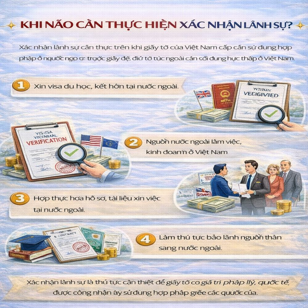Hồ sơ cần chuẩn bị khi thực hiện xác nhận lãnh sự theo quy định mới nhất.