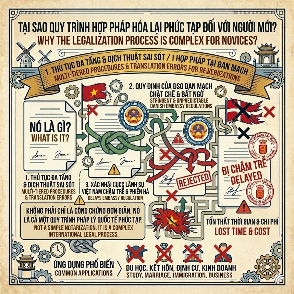 Dịch vụ hợp pháp hoá lãnh sự Đan Mạch nhanh