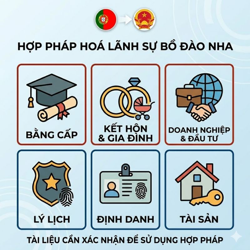 Hợp pháp hoá lãnh sự Bồ Đào Nha: Thủ tục cần thiết cho hồ sơ quốc tế 1 Hợp pháp hoá lãnh sự Bồ Đào Nha cho giấy tờ du học và làm việc