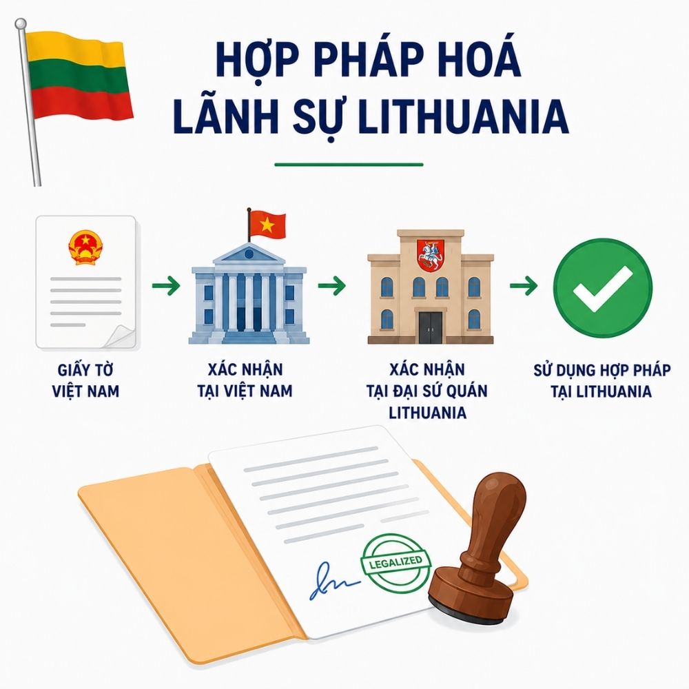 Hợp pháp hoá lãnh sự Lithuania: Thủ tục, hồ sơ và quy trình chi tiết mới nhất 2026 1 Chuẩn bị hồ sơ đầy đủ trước khi thực hiện hợp pháp hoá lãnh sự Lithuania