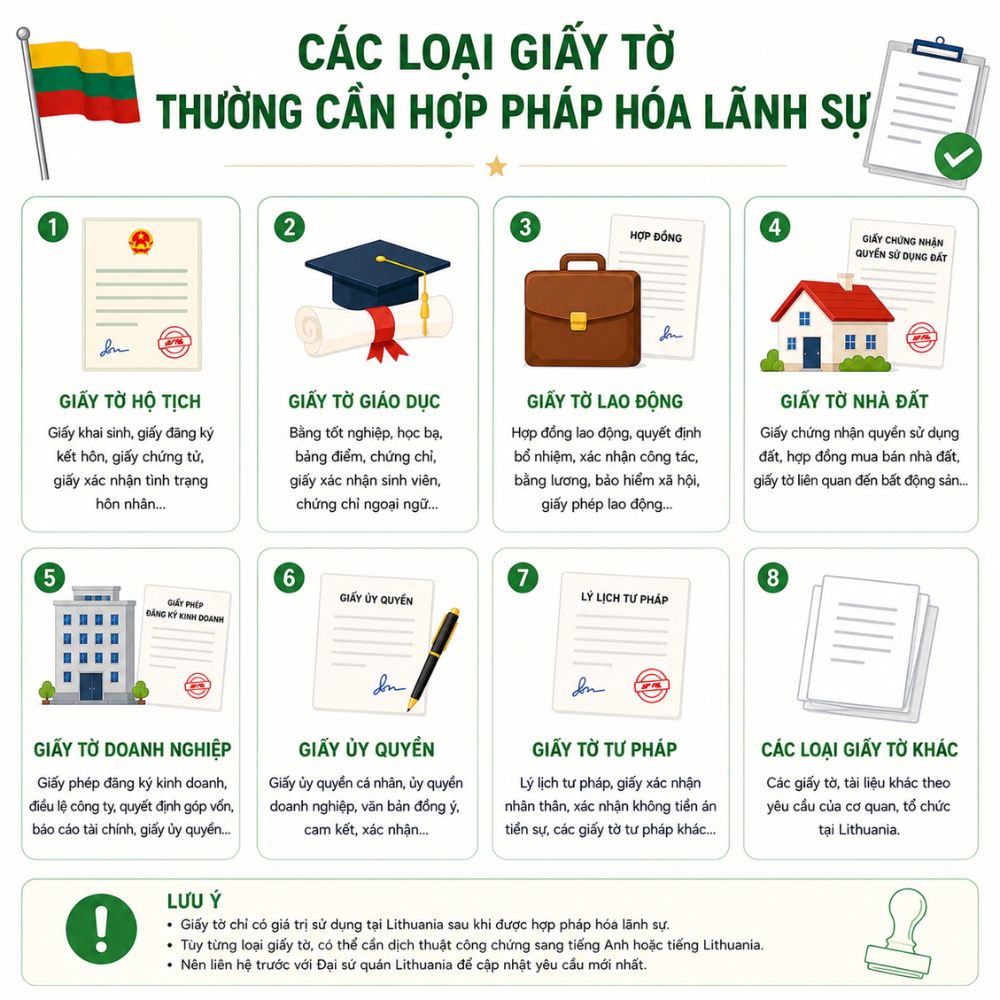 Hợp pháp hoá lãnh sự Lithuania: Thủ tục, hồ sơ và quy trình chi tiết mới nhất 2026 3 Dịch thuật công chứng giấy tờ đúng chuẩn cho hợp pháp hoá lãnh sự Lithuania